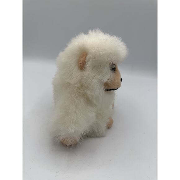 Stuffed Albino Monkey Plush Toy 5.5in Gorilla White Fur - Picture 2 of 6